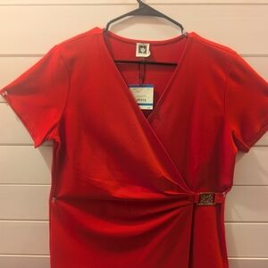 women's polo shirt, jacket style / anne klein